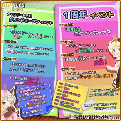 画像ギャラリー No.001のサムネイル画像 / 「きんいろモザイクメモリーズ」，サービス1周年記念イベントを開催