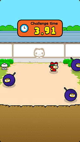画像ギャラリー No.006のサムネイル画像 / 遊びですか? いいえ修行です。スマホ向けゲーム集「ニンジャチャレンジ 〜スピンキーでござる〜」を紹介する「(ほぼ)日刊スマホゲーム通信」第1358回