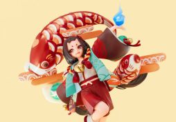 画像ギャラリー No.017のサムネイル画像 / 「陰陽師」の“座敷童子 福來運至”が1/7スケールフィギュアに。予約受付中