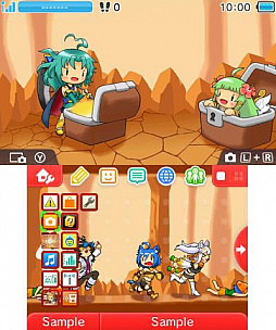 画像ギャラリー No.002のサムネイル画像 / 「ブレイブダンジョン」イラコン受賞作を用いた3DS用テーマの第3弾が配信開始