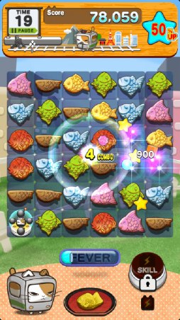 画像ギャラリー No.002のサムネイル画像 / Facebookの「インスタントゲーム」，パズルゲーム 「TAIYAKI -電ねこで GO！！-」が配信開始