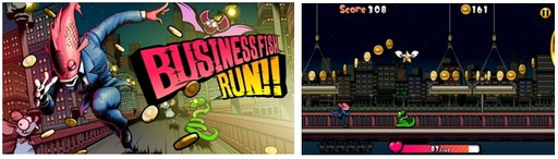 画像ギャラリー No.001のサムネイル画像 / ランゲーム「Business Fish Run」がFacebookインスタントゲームで配信開始