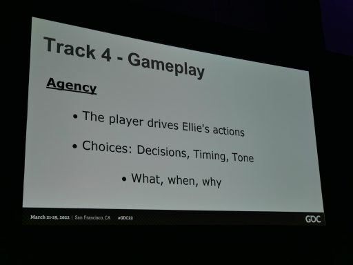 画像ギャラリー No.004のサムネイル画像 / ［GDC 2022］「The Last of Us Part II」の“誕生日プレゼント”シーンから見る物語の作り方。鍵は，日本ではお馴染みのセオリー“起承転結”