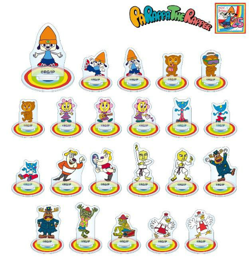 画像ギャラリー No.001のサムネイル画像 / 「パラッパラッパー」のアクリルキーホルダーやミニアクリルフィギュアなどが予約受付中