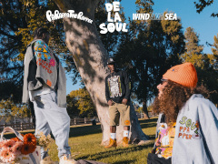 「パラッパラッパー」×WIND AND SEA×De La Soulコラボ決定。花のモチーフやパラッパのカエルのロゴなどを使用したアイテムを展開