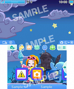 画像ギャラリー No.003のサムネイル画像 / 「ぐるみん3D」の3DS用テーマ,第4弾の「ぐるぐる」が配信開始