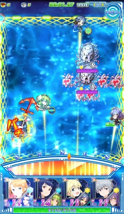 画像ギャラリー No.022のサムネイル画像 / 活きのいい宇宙魚に候補生&守護神が挑む。「ソラとウミのアイダ」のバトルシステムを紹介