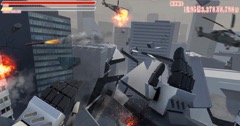 画像ギャラリー No.003のサムネイル画像 / ケイブがVRタイトル「A.I am Monster（仮題）」を2017年内にリリース。テーマは「破壊・爽快」で，巨大女子高生ロボ（？）がビル群をなぎ倒すPVも公開