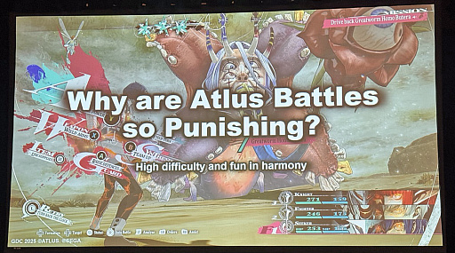 画像ギャラリー No.010のサムネイル画像 / ［GDC 2025］アトラスのRPGはなぜ“悪魔的”に難しいのに面白いのか──「メタファー：リファンタジオ」が挑んだ，コマンドバトルの再構築