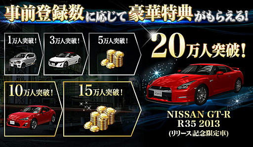 画像ギャラリー No.002のサムネイル画像 / 「首都高バトルXTREME」の事前登録受付がスタート。20万人突破で“日産GT-R R35”をプレゼント