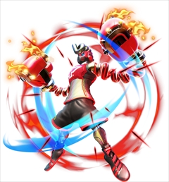 画像ギャラリー No.001のサムネイル画像 / 「ARMS」の更新データVer.4.1.0が本日配信。謎の新ファイター「スプリングトロン」およびバッジを追加,バランス調整などを実施