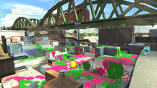 画像ギャラリー No.005のサムネイル画像 / 「スプラトゥーン2」,リニューアル版「モズク農園」が9月16日に追加。新ステージ「エンガワ河川敷」,新武器「キャンピングシェルター」発表