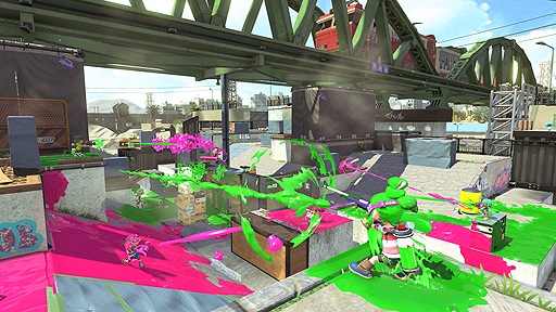 画像ギャラリー No.006のサムネイル画像 / 「スプラトゥーン2」,リニューアル版「モズク農園」が9月16日に追加。新ステージ「エンガワ河川敷」,新武器「キャンピングシェルター」発表