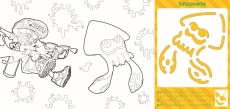 画像ギャラリー No.006のサムネイル画像 / 「スプラトゥーン2」のぬり絵5種がハッピーセットに6月14日から登場。誰でも簡単にキャラが描けるステンシルシート付き