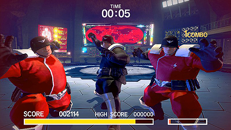 画像ギャラリー No.008のサムネイル画像 / 「ウルトラストリートファイターII」は一人称視点＆モーション操作の“リュウなりきり”モード「放て！波Do拳」を搭載。キャラの色編集機能なども