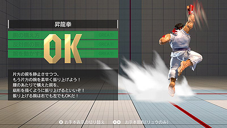 画像ギャラリー No.012のサムネイル画像 / 「ウルトラストリートファイターII」は一人称視点＆モーション操作の“リュウなりきり”モード「放て！波Do拳」を搭載。キャラの色編集機能なども
