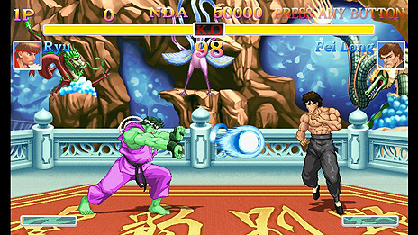 画像ギャラリー No.018のサムネイル画像 / 「ウルトラストリートファイターII」は一人称視点＆モーション操作の“リュウなりきり”モード「放て！波Do拳」を搭載。キャラの色編集機能なども