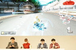 画像ギャラリー No.004のサムネイル画像 / Nintendo Switch体験会で実施された「マリオカート8 デラックス」体験ステージをレポート。ザ・たっちの2人が本気のプレイを披露した