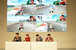 画像ギャラリー No.005のサムネイル画像 / Nintendo Switch体験会で実施された「マリオカート8 デラックス」体験ステージをレポート。ザ・たっちの2人が本気のプレイを披露した