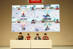 画像ギャラリー No.009のサムネイル画像 / Nintendo Switch体験会で実施された「マリオカート8 デラックス」体験ステージをレポート。ザ・たっちの2人が本気のプレイを披露した