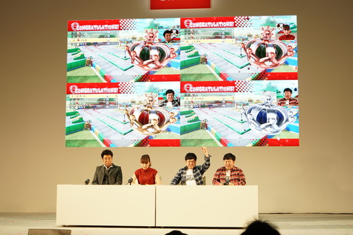 画像ギャラリー No.013のサムネイル画像 / Nintendo Switch体験会で実施された「マリオカート8 デラックス」体験ステージをレポート。ザ・たっちの2人が本気のプレイを披露した