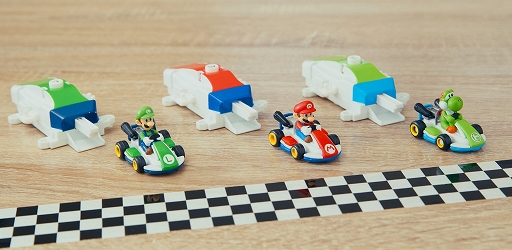 画像ギャラリー No.001のサムネイル画像 / ドリフト走行する「マリオカート」のトミカが3月中旬に発売決定。「マリオカート8デラックス」からマリオ,ルイージ,ヨッシーをラインナップ