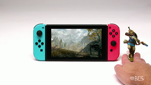 画像ギャラリー No.002のサムネイル画像 / ［E3 2017］Switch版「Skyrim」が正式発表。amiibo連携でリンクの装備がゲーム内に登場