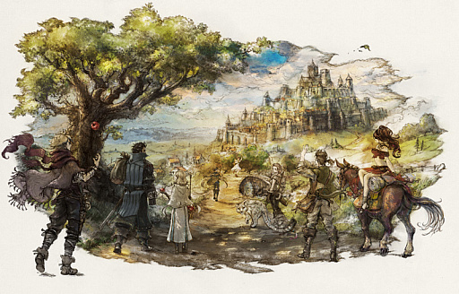 画像ギャラリー No.001のサムネイル画像 / 「OCTOPATH TRAVELER」の紹介映像4月編が公開。2人の主人公と，「正道と邪道」や「サブストーリー」といった要素が明らかに