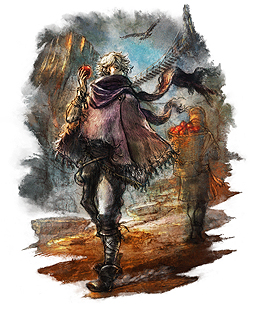 画像ギャラリー No.003のサムネイル画像 / 「OCTOPATH TRAVELER」，紹介映像4月編を補完する，ハンイットとテリオンの詳細や，フィールドコマンド「正道」「邪道」などの情報が公開に