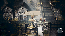 画像ギャラリー No.018のサムネイル画像 / 「OCTOPATH TRAVELER」，紹介映像4月編を補完する，ハンイットとテリオンの詳細や，フィールドコマンド「正道」「邪道」などの情報が公開に