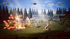 画像ギャラリー No.025のサムネイル画像 / 「OCTOPATH TRAVELER」，紹介映像4月編を補完する，ハンイットとテリオンの詳細や，フィールドコマンド「正道」「邪道」などの情報が公開に