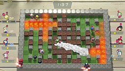 画像ギャラリー No.001のサムネイル画像 / 「SUPER BOMBERMAN R」プレイレポート。おなじみのゲームシステムをベースに各要素がパワーアップし,テーブルモードとの相性も良し