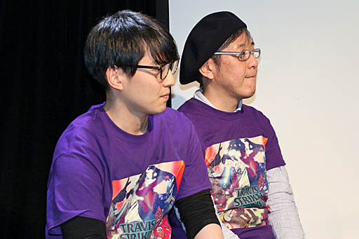 画像ギャラリー No.015のサムネイル画像 / 「Travis Strikes Again: No More Heroes」の発売を記念したトークイベントを「あけましておめでトラヴィス 2」開催。楽曲に仕込まれたネタや,凝った画面デザインの秘密が明らかに