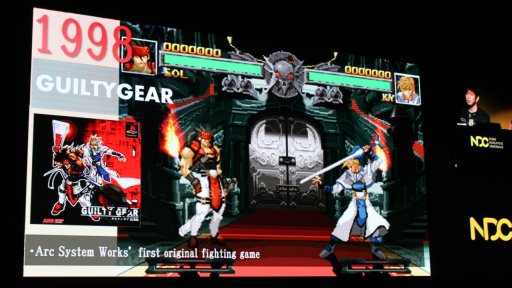 画像ギャラリー No.005のサムネイル画像 / ［NDC18］アークシステムワークスの講演「2D格闘ゲームの長期運用」聴講レポート。石渡氏，安部氏が“アーク格ゲー”の歩みを語る