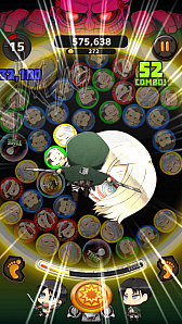 画像ギャラリー No.007のサムネイル画像 / 「進撃の巨人 チェインパズルフィーバー」,Android版が本日先行配信。リリース記念キャンペーンも