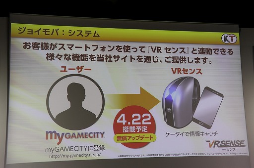 画像ギャラリー No.004のサムネイル画像 / コーエーテクモのアーケードVR筐体「VR センス」の新施策が公開された「第2ステージ発表会」をレポート
