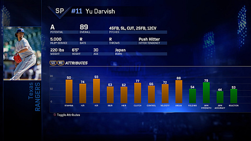 画像ギャラリー No.011のサムネイル画像 / 「MLB THE SHOW 17(英語版)」で日本人メジャーリーガーのデータをチェック。果たして“現地の評価”はいかに?
