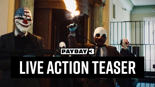 画像ギャラリー No.001のサムネイル画像 / 「PAYDAY 3」,ゲームの世界観を実写で描いたムービーの冒頭部分が公開に。本編映像は近日公開