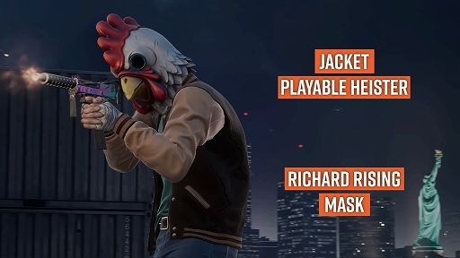 画像ギャラリー No.002のサムネイル画像 / 「PAYDAY 3」，「Hotline Miami」とのコラボDLC「Jacket Character Pack」を2月3日にリリース