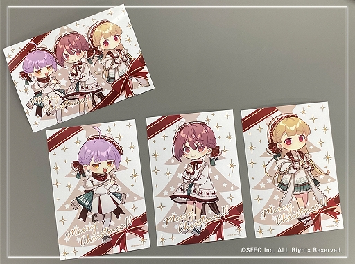 画像ギャラリー No.003のサムネイル画像 / 「アリスの精神裁判」「四ツ目神」「誰ソ彼ホテル」のクリスマスブロマイドがセブンプリントに登場