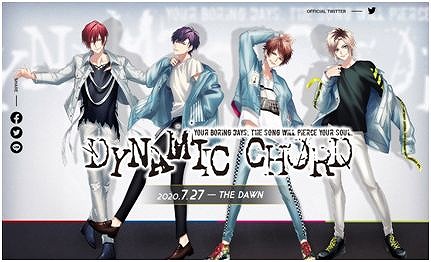 画像ギャラリー No.007のサムネイル画像 / 「DYNAMIC CHORD」，バンドボーカル4人の新規撮り下ろしビジュアルが公開。新プロジェクトのティザーサイトもオープン