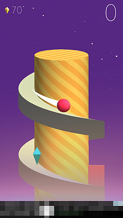 画像ギャラリー No.002のサムネイル画像 / 回って下ってジャンプして。スマホ向けアクションゲーム「Spiral」を紹介する「（ほぼ）日刊スマホゲーム通信」第1356回