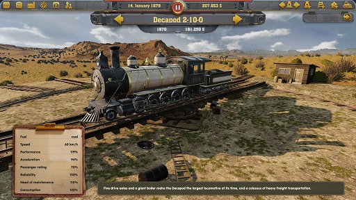 画像ギャラリー No.001のサムネイル画像 / Kalypso Media，アメリカ西部開拓時代が舞台の鉄道経営シム「Railway Empire」を2017年中にリリース