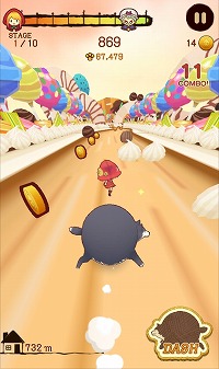 画像ギャラリー No.002のサムネイル画像 / 新作ランゲーム「コロコロオオカミと赤ずきん」，iOS/Android版が配信中