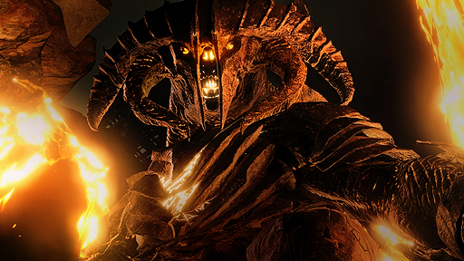 画像ギャラリー No.004のサムネイル画像 / ［gamescom］巨大怪物同士の取っ組み合いがド派手。「シャドウ・オブ・ウォー」プレゼンでミッションの一つ「Carnan's Bane」を見てきた