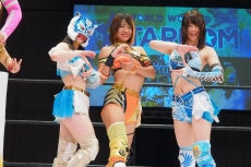 画像ギャラリー No.002のサムネイル画像 / 「ファイヤープロレスリング ワールド」と女子プロレス団体「スターダム」コラボのセレモニー速報。実名収録される選手10名が明らかに