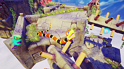 画像ギャラリー No.004のサムネイル画像 / 新感覚アクション「スネークパス」の配信開始が2018年10月25日に決定。ヘビ的思考を駆使して，障害物をニョロニョロと越えていこう