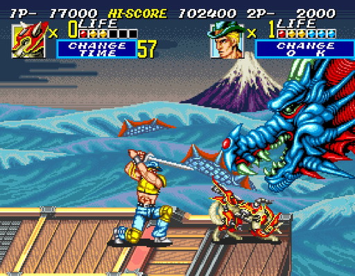 画像ギャラリー No.002のサムネイル画像 / Xbox One版「アケアカNEOGEO 戦国伝承2」が配信開始。さまざまな時代で戦うベルトスクロールアクション