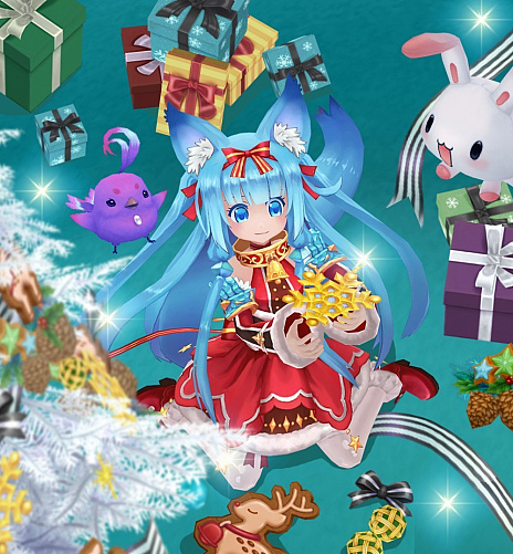 画像ギャラリー No.002のサムネイル画像 / 「幻想神域 -Link of Hearts-」，期間限定で「【聖夜の神狼】フェンリル」が登場