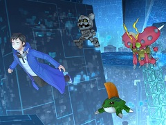 「デジモンストーリー サイバースルゥース ハッカーズメモリー」主人公や3体の初期デジモン，ゲームシステムの情報が公開